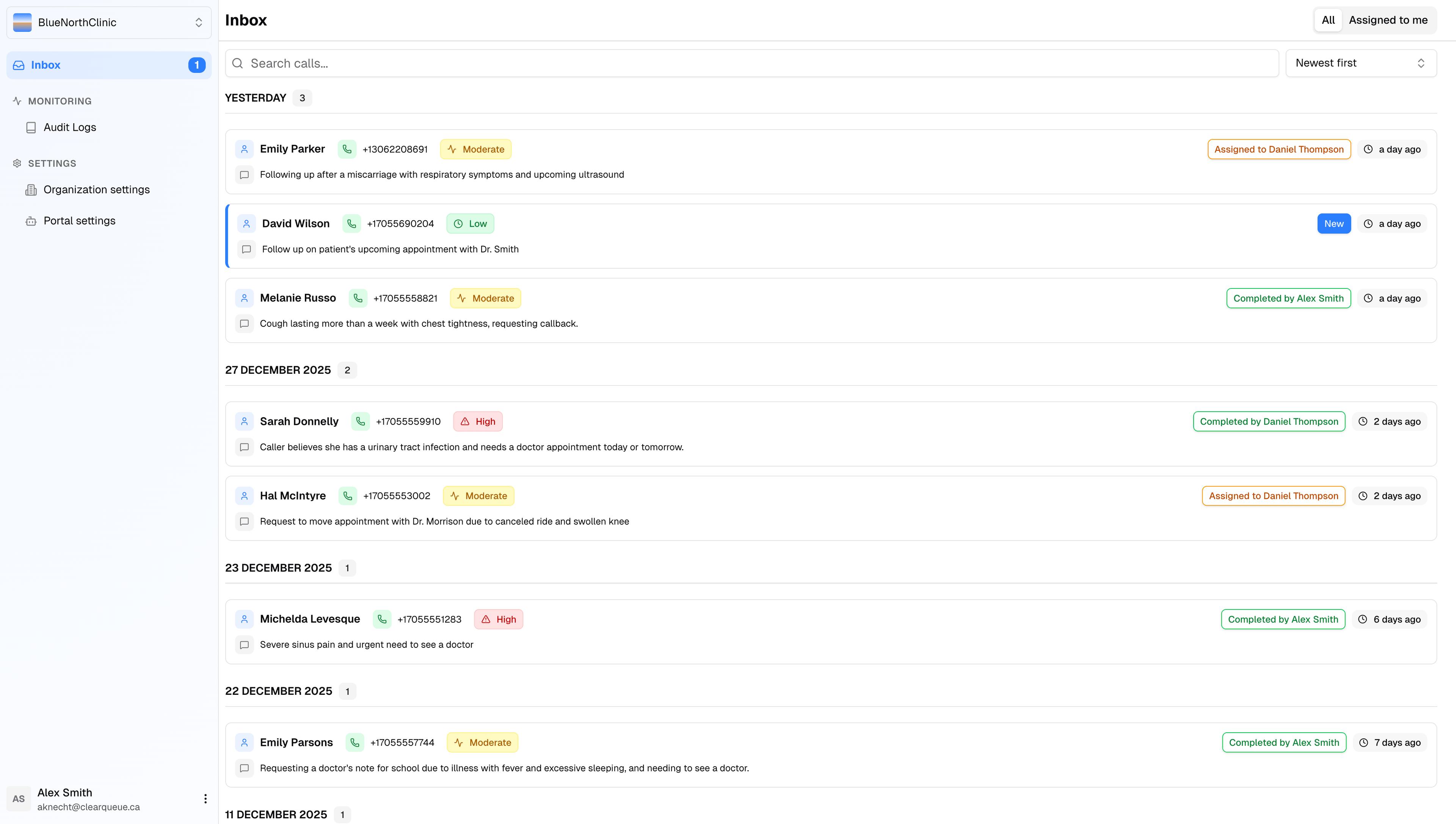 ClearQueue Dashboard